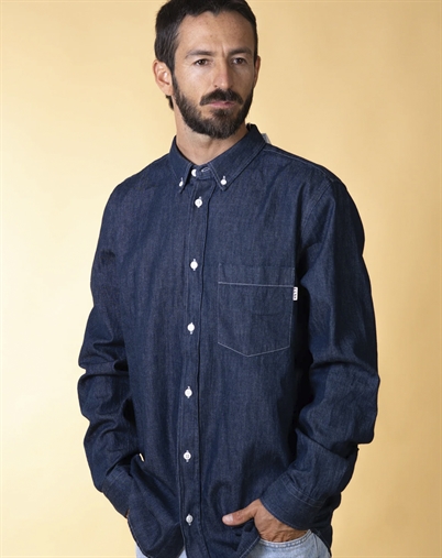 Elsk - Chambray Mens Skjorte - Raw Blue